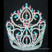 beautiful full crystal crown ab bridal crown jewelry tiara wedding pageant crowns for women